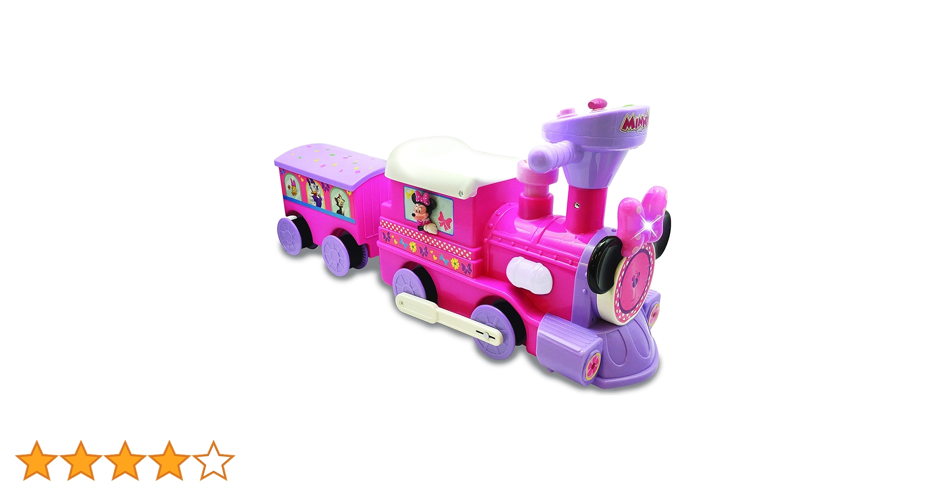 KIDDIELAND ディズニー　ミニー 乗用玩具　電車　子供　乗り物　列車 Amazon | Kiddieland ミニー乗車列車 車掌車とトラック付き Lサイズ